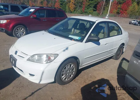 2005 Honda Civic Lx z USA, uszkodzony, nr VIN 2HGES16595H629723